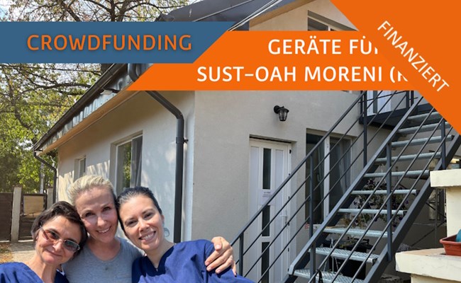 Finanziert: Crowfunding Geräte für das OAH Moreni